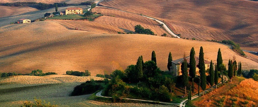 Driving in Tuscany