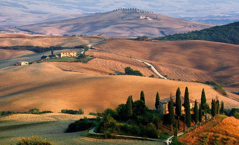 Driving in Tuscany