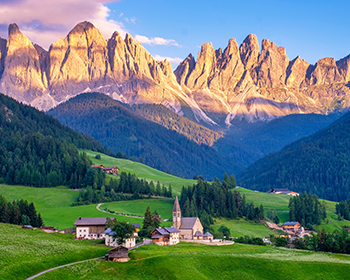 Northern Italy: Cities, Lakes & Mountains
Milan | Lake Maggiore | Lake Como | Lake Garda | The Dolomites | Venice (13 Days)